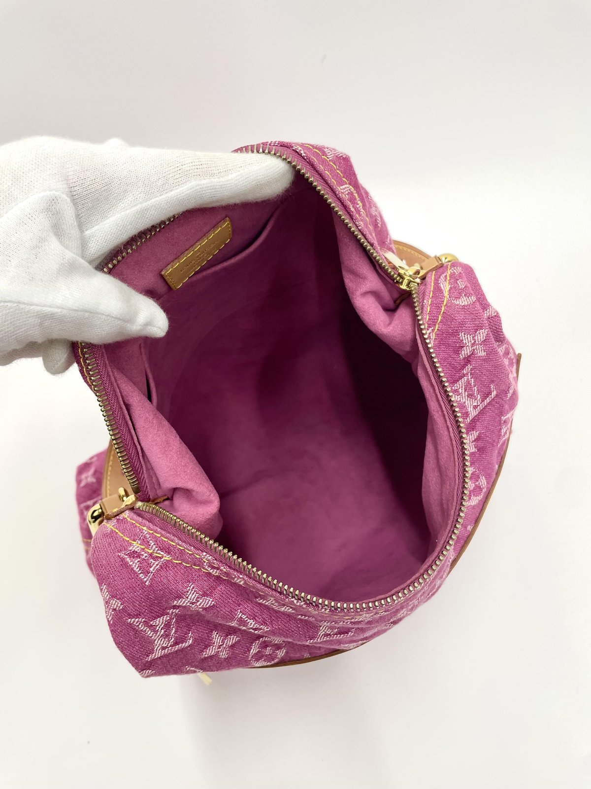 LOUIS VUITTON バギー GM モノグラムデニム フューシャ ピンク LOUIS VUITTON バギー GM モノグラムデニム フューシャ ピンク