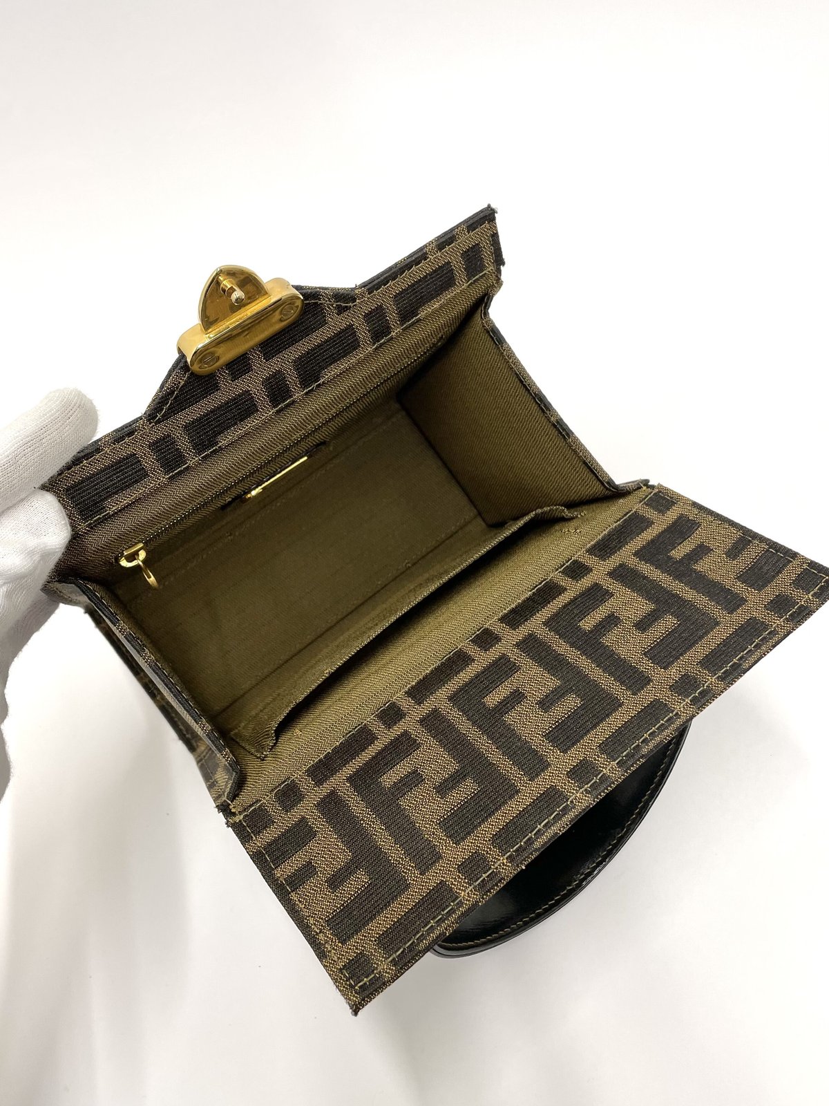 FENDI ハンドバッグ バニティ ズッカ柄 FENDI ズッカ柄バニティ2wayハンドバッグ | AMONA VINTAGE