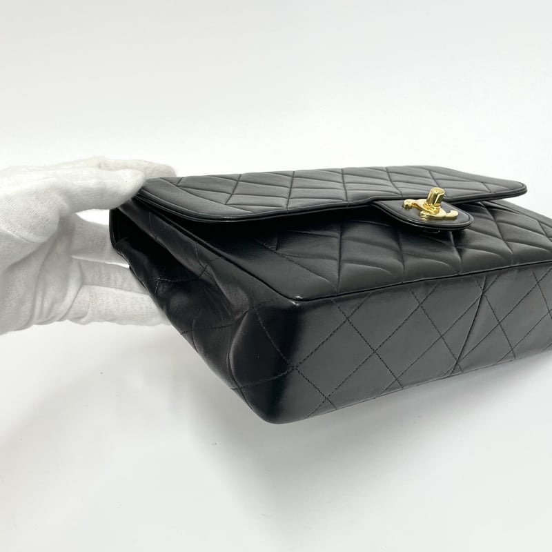 CHANEL ラムスキン マトラッセ シングルフラップチェーン CHANEL ラムスキン マトラッセ シングルフラップチェーン