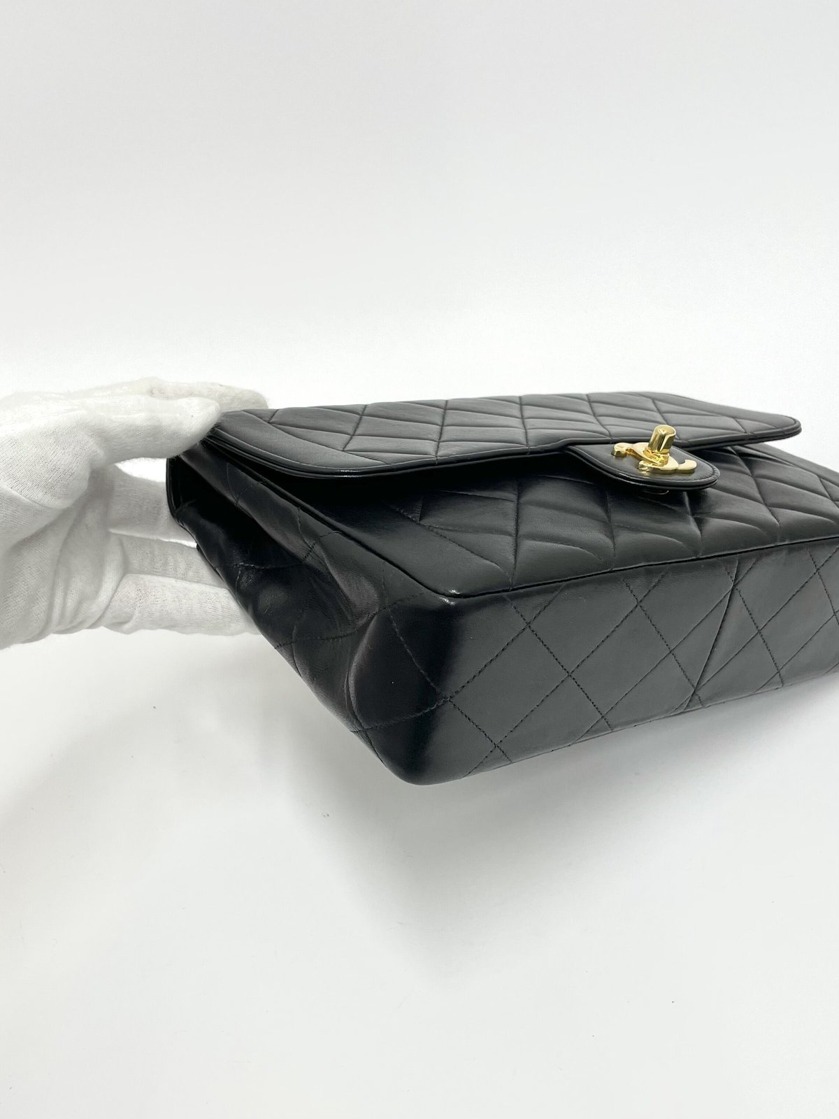 CHANEL ラムスキン マトラッセ シングルフラップチェーン CHANEL ラムスキン マトラッセ シングルフラップチェーン