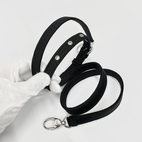 CHRISTIAN DIOR レディディオール ミニ M0500PRTC サテン/ビーズ ブラック ハンドバッグ