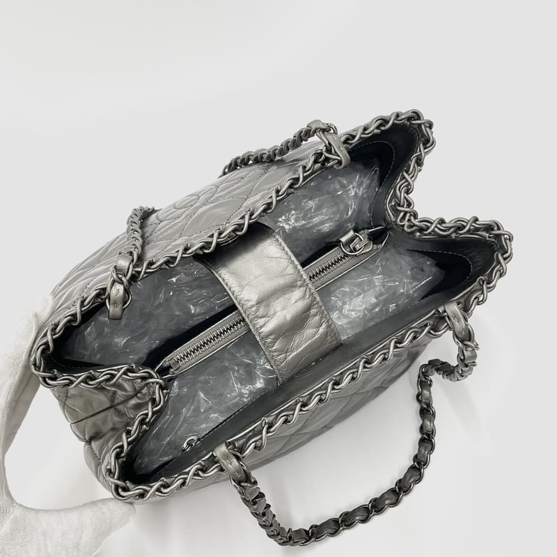 正規品　CHANEL　アンリミテッド　シルバー　ハンドバッグ　トートバッグ 楽天市場】【新着】【中古】CHANEL(シャネル) アンリミテッド