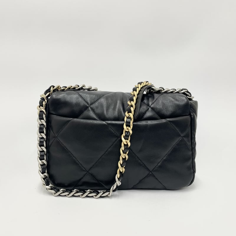 CHANEL 19ハンドバッグ/チェーンショルダーバッグ シルバー金具 CHANEL 19ハンドバッグ/チェーンショルダーバッグ シルバー金具