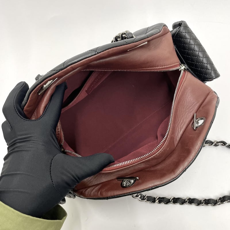 CHANEL ラムスキン マルチポケット ショルダーバッグ 11番台 | AMONA