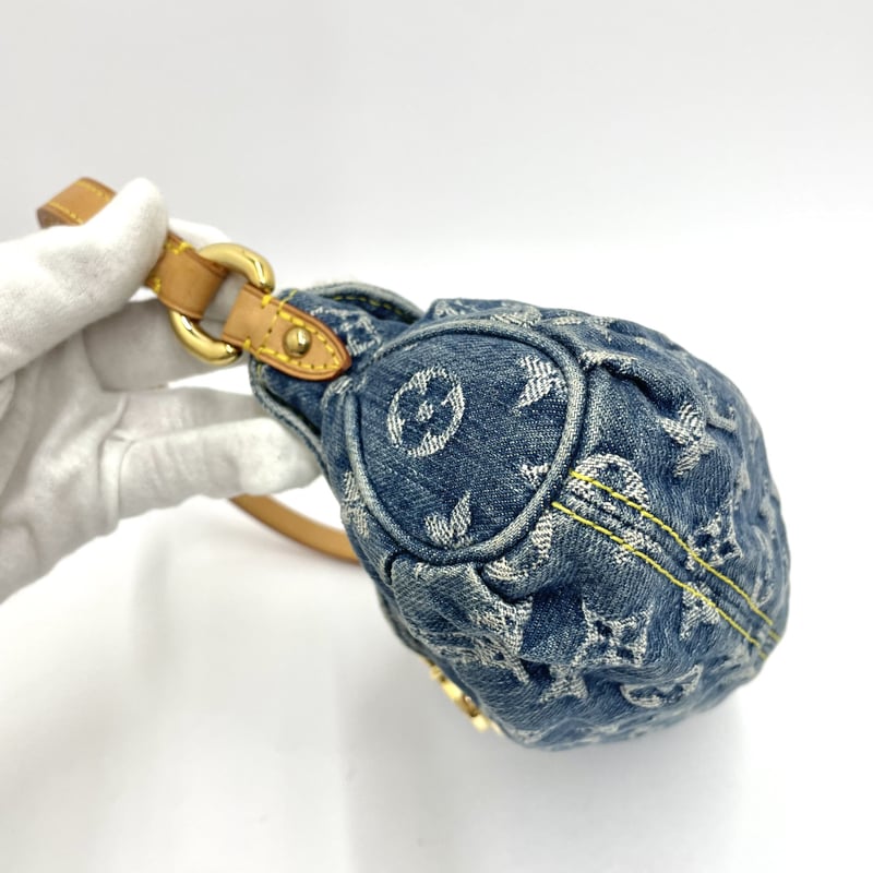 ⭕️Louis Vuitton ミニプリーティ モノグラム・デニム LOUIS VUITTON ミニプリーティ ショルダーバッグ モノグラムデニム