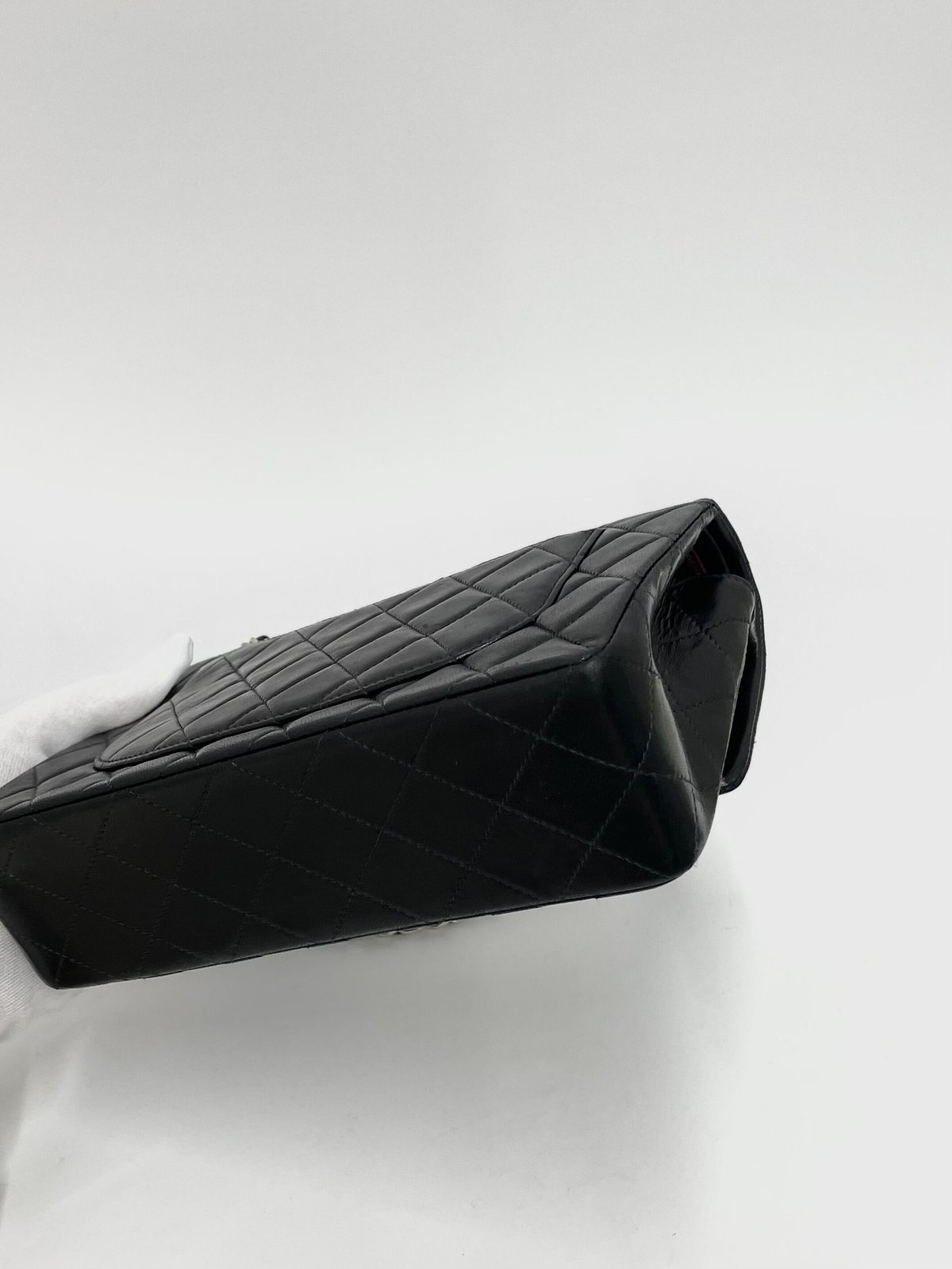 CHANEL ラムスキン マトラッセ23 Wフラップ チェーンショルダーバッグ