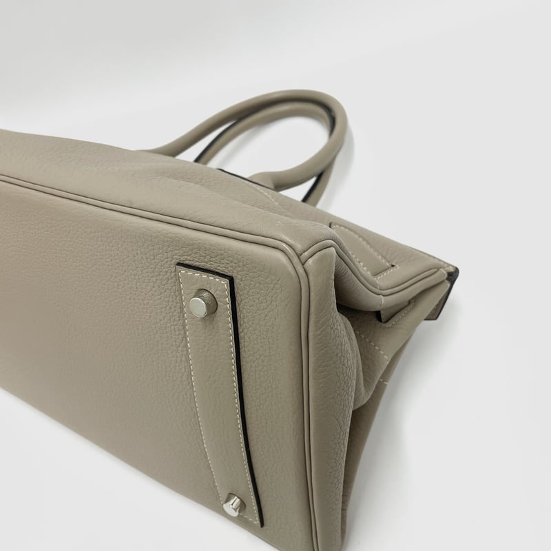 ★SALE【5ia0786-h】エルメス ショルダーバッグ ショルダーバーキン トリヨンクレマンス トゥルティエールグレー シルバー金具 □K刻印【中古】レディース HERMES - エルメス ショルダーバーキン42 トゥルティエールグレー