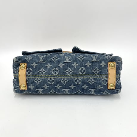 LOUIS VUITTON モノグラム デニム バギーPM ショルダーバッグ 付替ストラップ有り M95049
