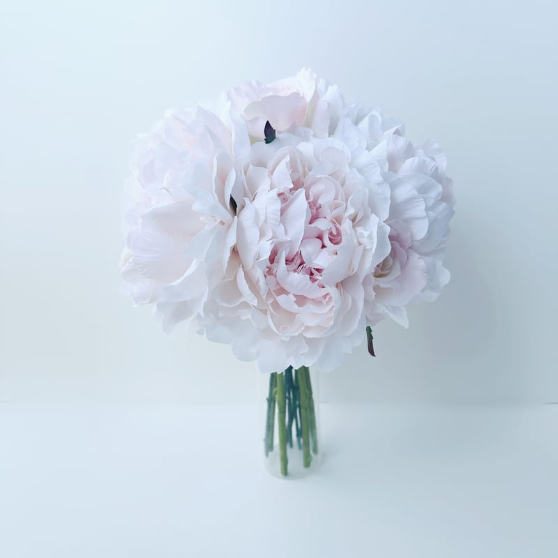 ピオニー　芍薬　白　クラッチブーケ　ブートニア ピオニー 芍薬 白 クラッチブーケ ブートニア 芍薬