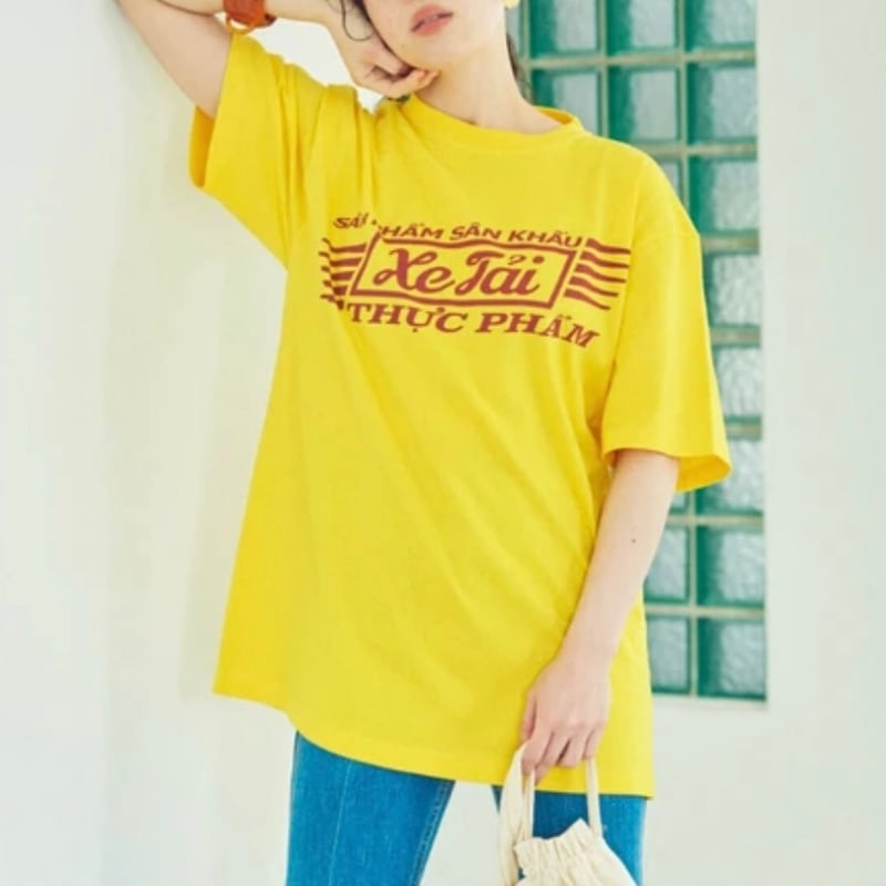 シアタープロダクツ ハンティングプリントTシャツ THEATRE PRODUCTS（シアタープロダクツ）の「found PCプリントTシャツ