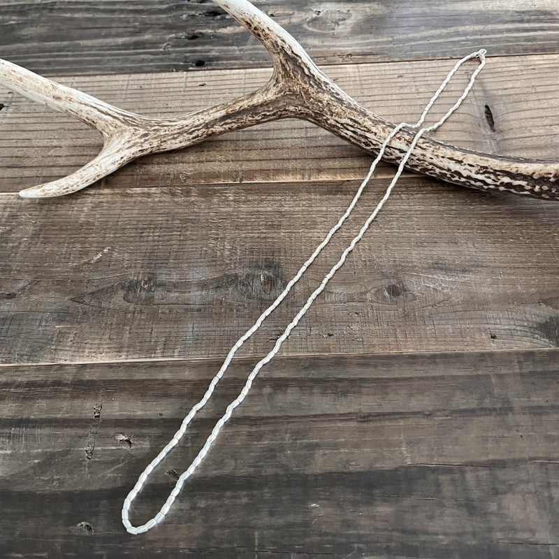 Sipilica シピリカ Plain Silver Beads Long Necklace 