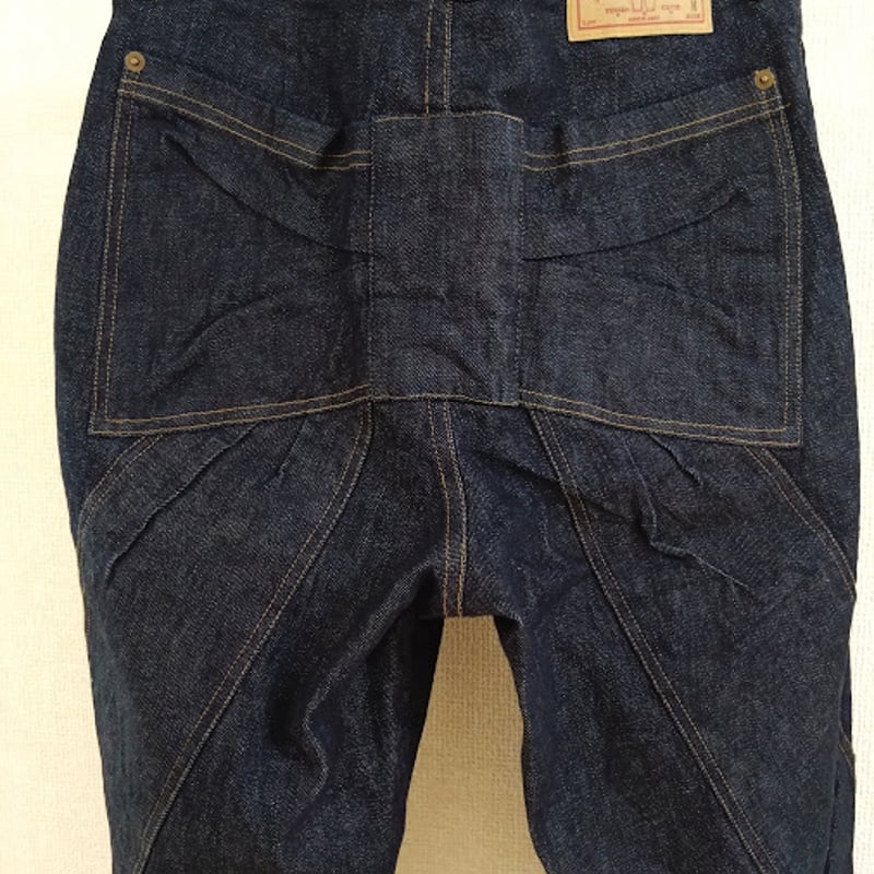 Drowse and yet...Back Ribbon Denim Pants | Shok