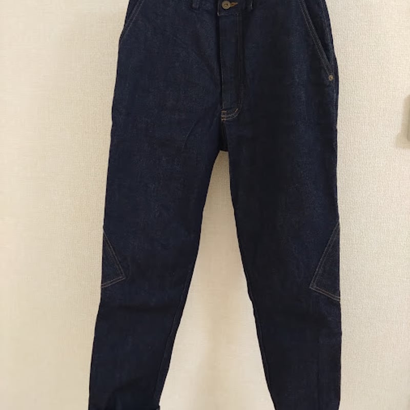Drowse and yet...Back Ribbon Denim Pants | Shok
