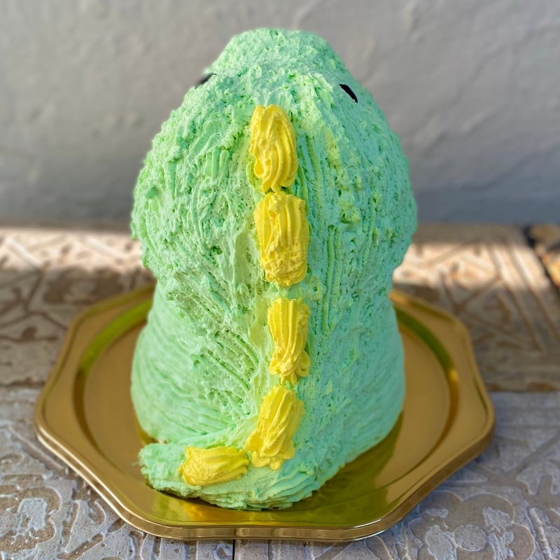 きぐるみケーキ(みどりの恐竜) 立体ケーキ | Tipitinats Cakes