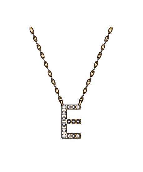 Initial diamond necklace