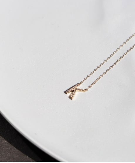 Initial diamond necklace