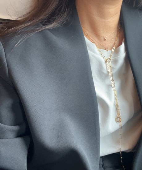Initial diamond necklace