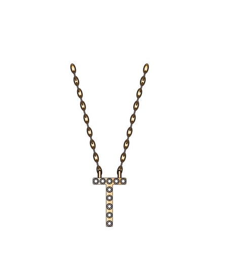 Initial diamond necklace