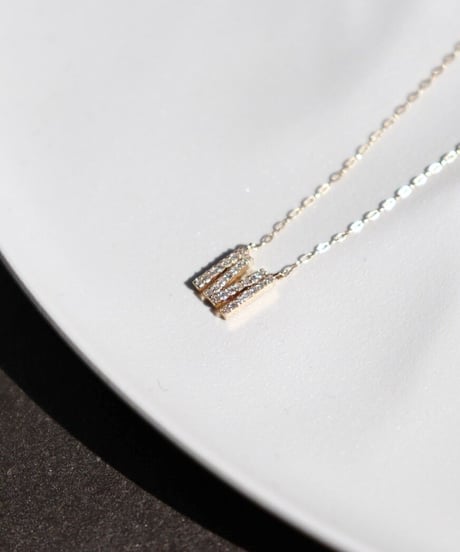 Initial diamond necklace