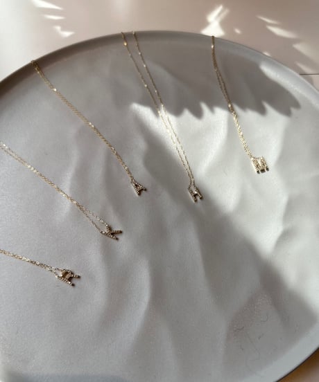 Initial diamond necklace
