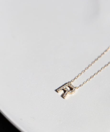 Initial diamond necklace