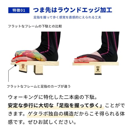 二本歯下駄【Smart walk DUAL】 スマートウォーク デュアル