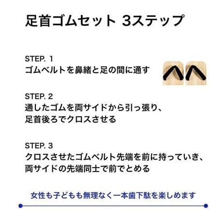 【LABO ONE】専用：足首ゴム4本セット ※こちらには下駄はついておりません