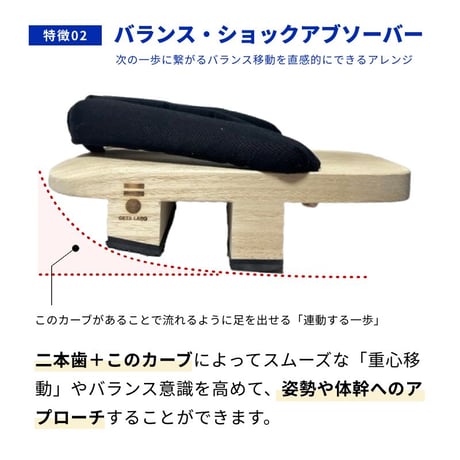 二本歯下駄【Smart walk DUAL】 スマートウォーク デュアル