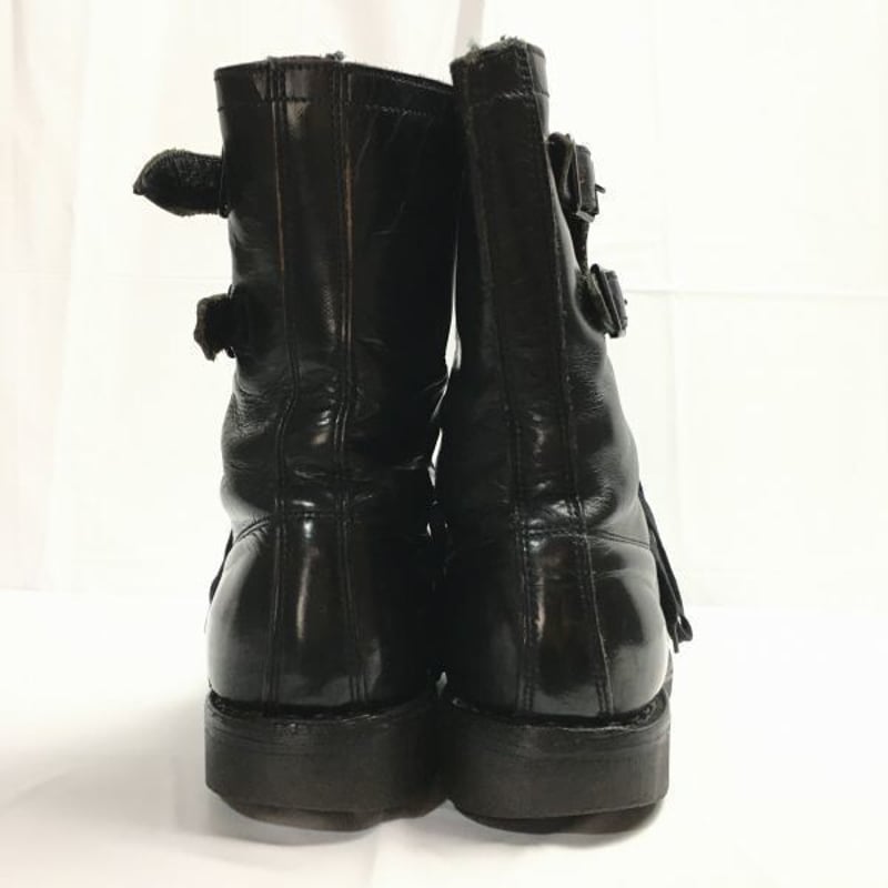 試着交換OK！Paraboot/パラブーツ　コンバット　ミリタリーブーツ　size27.0-27.5-28.0相当〈黒/BLACK/ブラック〉Vintage/　/ men's 管No.WR14 試着交換OK！Paraboot/パラブーツ コンバット ミリタリーブーツ size27
