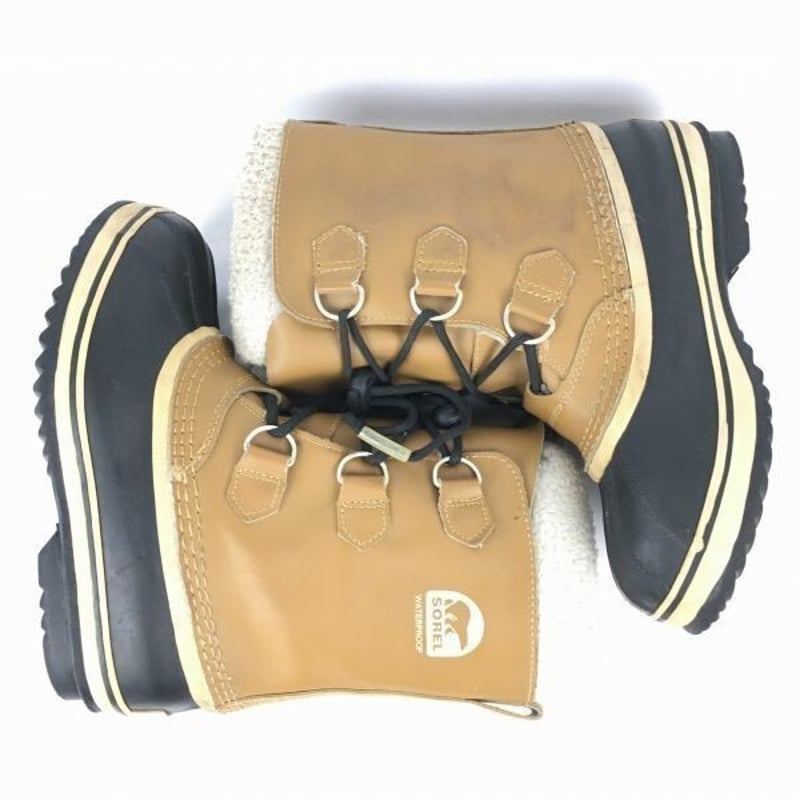 良品 SOREL/ソレル サイズ23.0cm 本革仕様 高級スノーブーツ ライナー