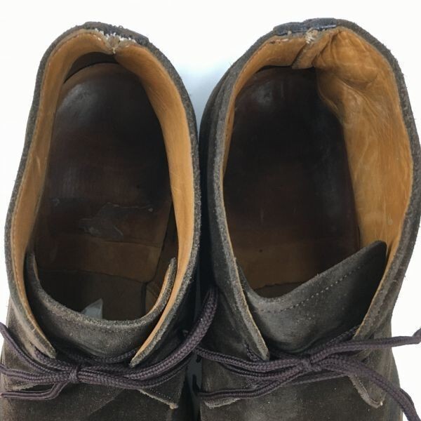 試着交換OK！4都市　CHURCH'S/チャーチ　スエードチャッカブーツ　size7G　25.5相当　ダークブラウン/茶/BROWN〉クレープソール　/men's 管No.WA54※家H 試着交換OK！4都市 CHURCH'S/チャーチ スエードチャッカブーツ size7G