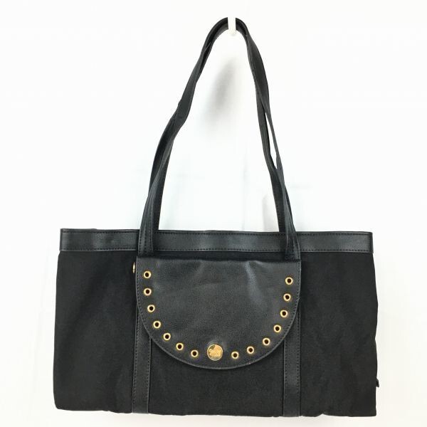 【美品】SEEBY CHLOE トートバッグ　レザー　黒 レザー（本革） See by Chloe(シーバイクロエ) トートバッグ