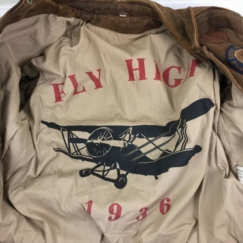 希少Vintage  米軍Bencat 1936 VGC　CHIA　ベトナム/USA空軍ボマージャケット　sizeS〈ブラウン/茶/BROWN〉色　革ジャン/bag〕菅NO.Wメじ62-2 希少Vintage 米軍Bencat 1936 VGC CHIA ベトナム/USA空軍ボマー