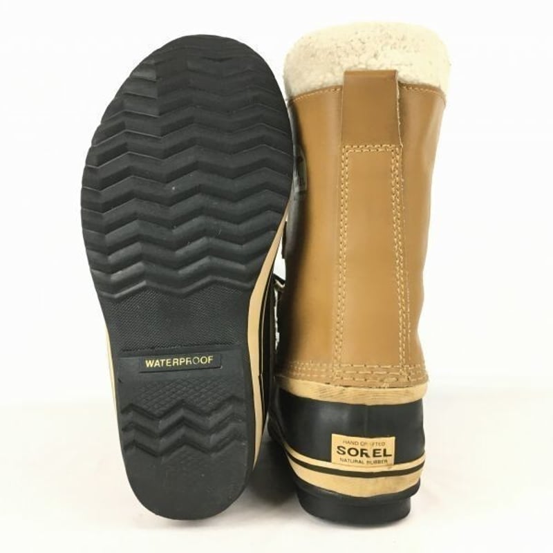 SOREL/ソレル size23.0 高級本革スノーブーツ ライナー付き〈黒/BLACK