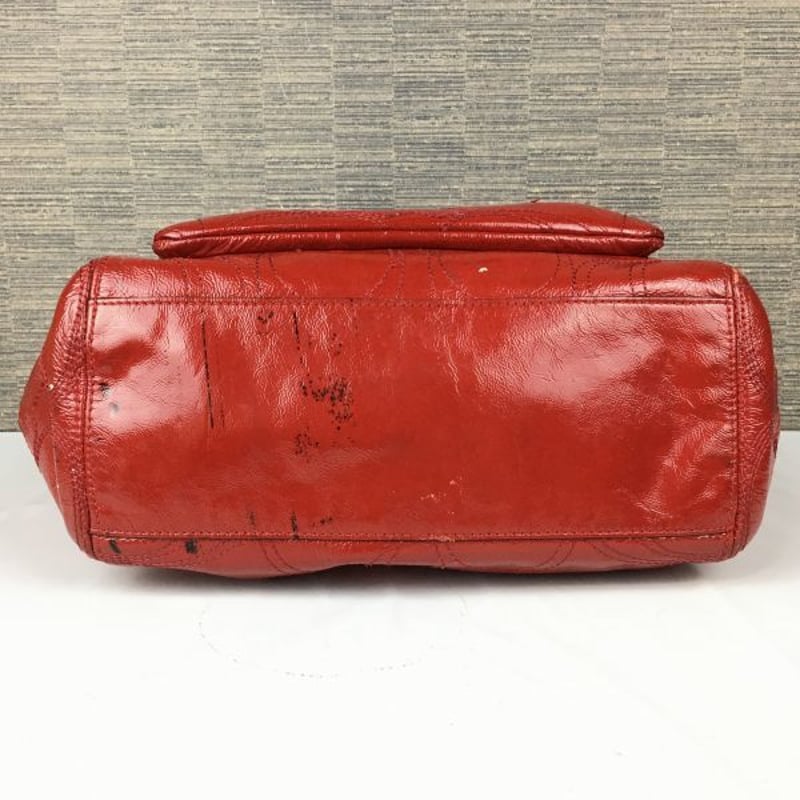美品　 コーチ　手袋　レザー　赤色 コーチ COACH ショルダーバッグ ハンドバッグ 赤 レッド