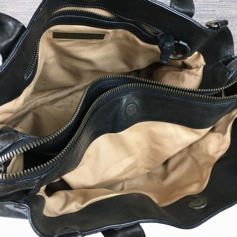theory/セオリー レザー ハンド/トートバッグ〈黒/BLACK theory/セオリー レザー ハンド/トートバッグ〈黒/BLACK