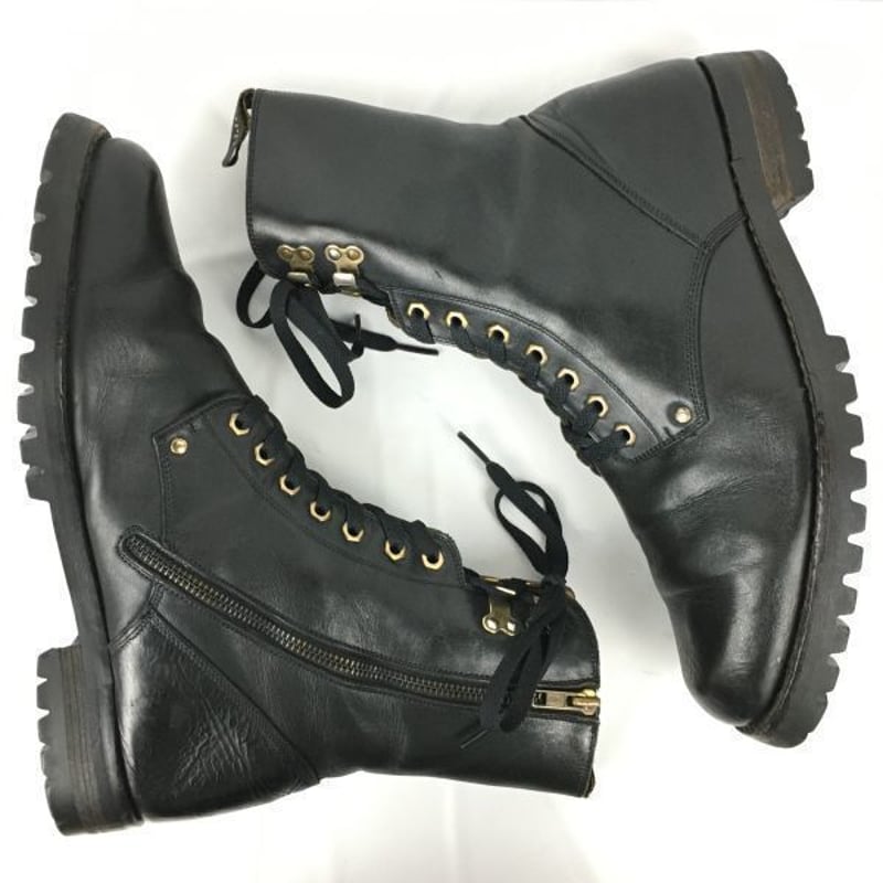 CESARE PACIOTTI/チェザレパチョッティ イタリア製ビンテージ ジップ付ミドルブー CESARE PACIOTTI/チェザレパチョッティ イタリア製ビンテージ ジップ付ミドルブー