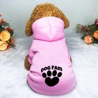 犬 Dog 服 ロゴ入り パーカー ピンクType