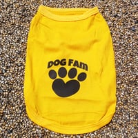 犬 Dog 服 夏服 タンクトップ ノースリーブ Tシャツ イエローType