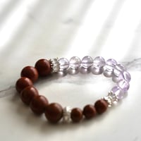 bian stone × ラベンダーアメジスト ブレスレット
