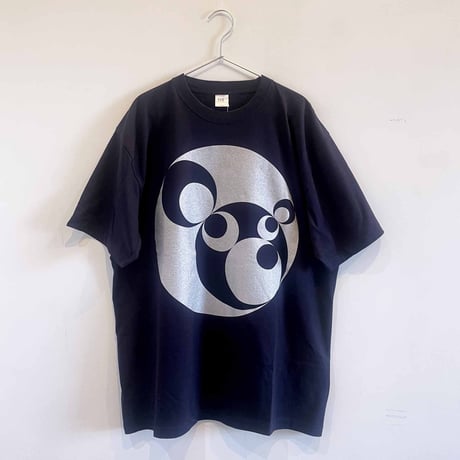 KumaponG T-shirts[15 steps] navy-silver : size_XXL