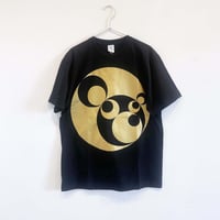KumaponG T-shirts[15 steps] black-gold : size L