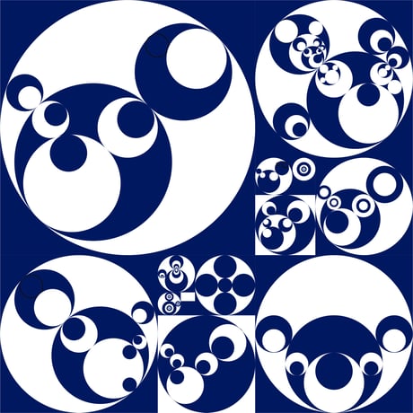 KumaponG T-shirts[15 steps] navy-silver : size_XXL