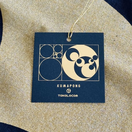 KumaponG T-shirts[15 steps] black-gold : size 90