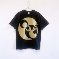 KumaponG T-shirts[15 steps] black-gold : size M