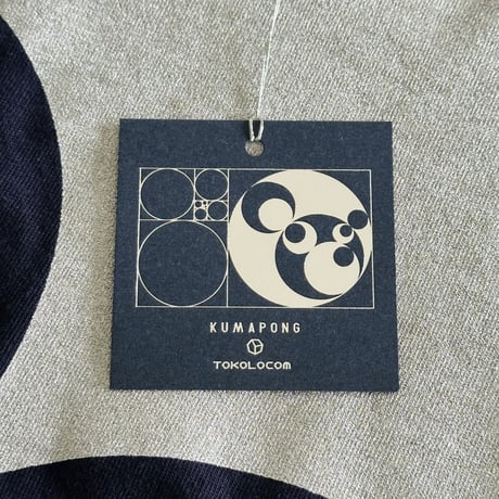 KumaponG T-shirts[15 steps] navy-silver : size_ 130