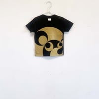 KumaponG T-shirts[15 steps] black-gold : size 100