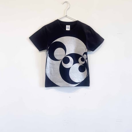 KumaponG T-shirts[15 steps] navy-silver : size_ 130