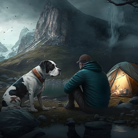 犬とキャンプ＃２