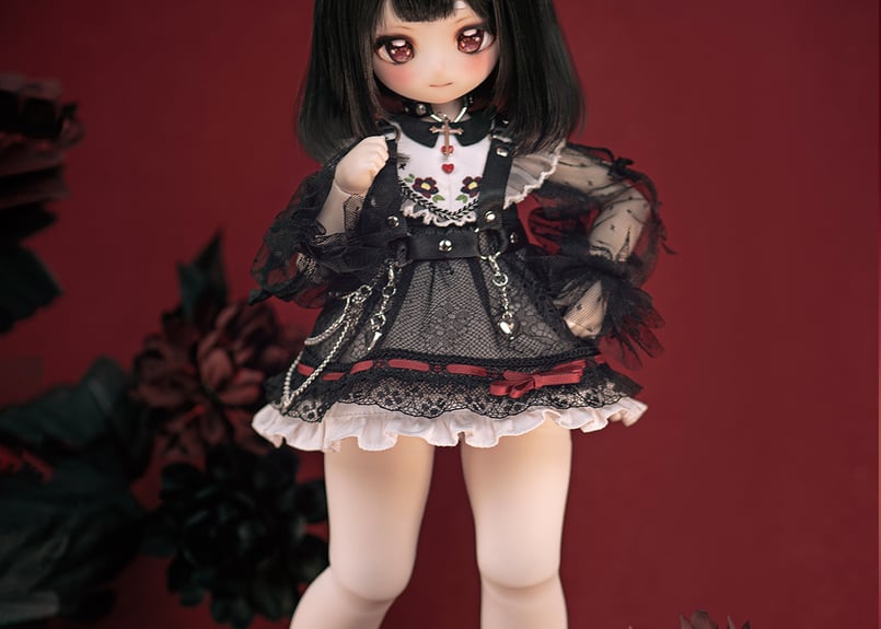 新作予約】 黄昏学派「漆黒のドレス」 1/4スケールドール衣装セット